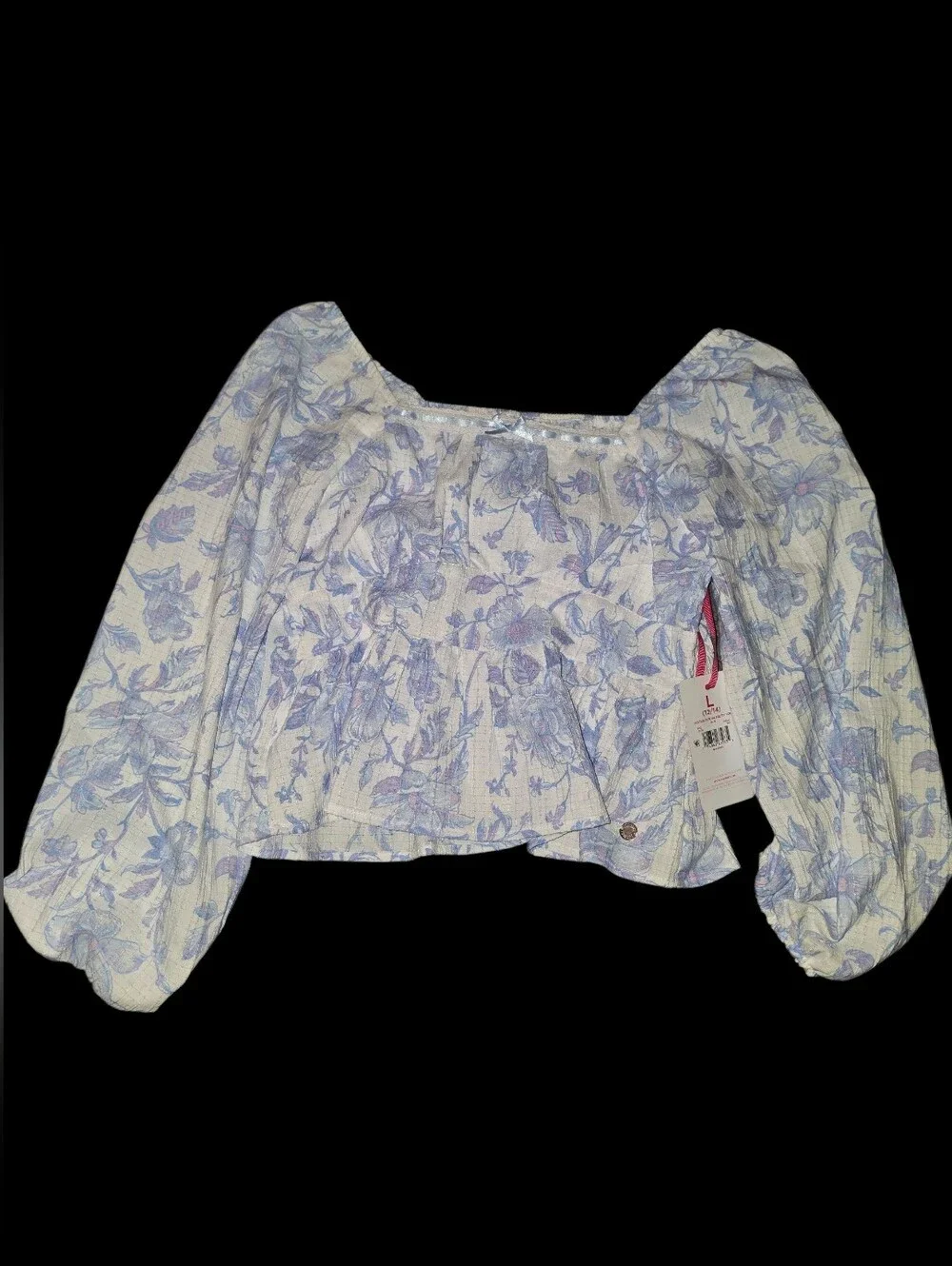9/8/35. Girls Justice Peplum Pretty Top (NWT)